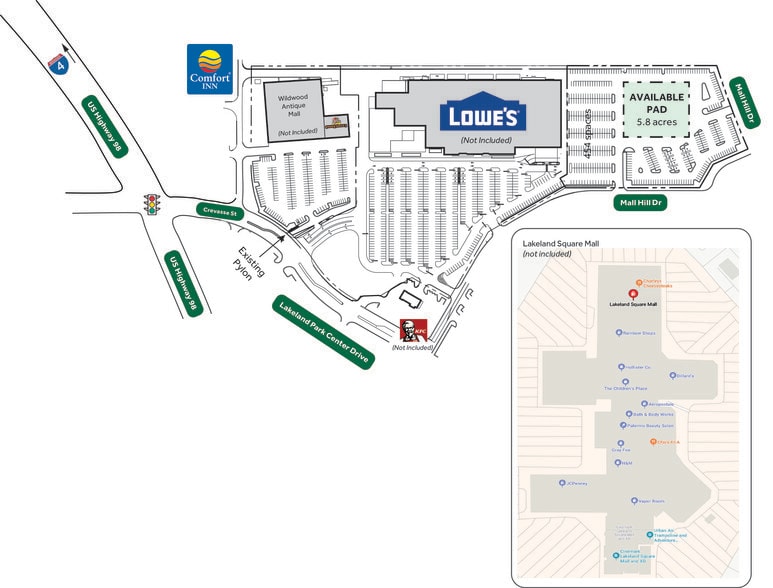 3606 US Highway 98, Lakeland, FL for lease - Site Plan - Image 3 of 3