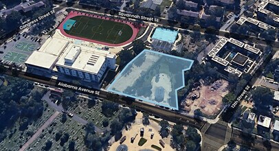 1333 Alabama Ave SE, Washington, DC - AÉRIEN Vue de la carte