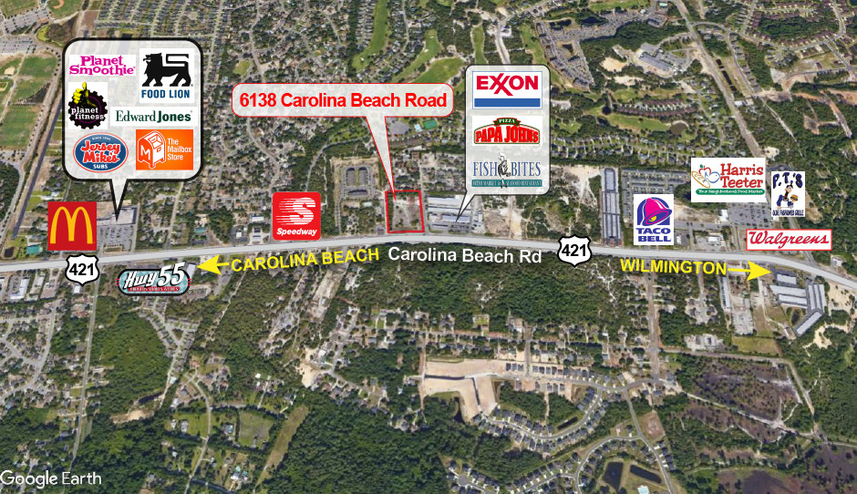 6142 Carolina Beach Rd, Wilmington, NC for sale - Aerial - Image 1 of 1