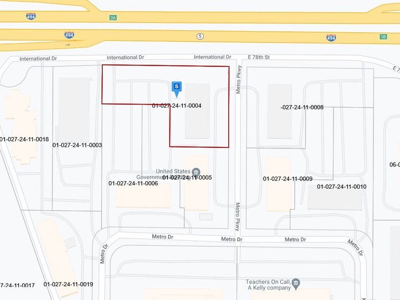 7800 Metro Pky, Bloomington, MN for lease - Plat Map - Image 3 of 6