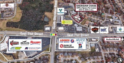 6931 S 66th East Ave, Tulsa, OK - Aerial  map view - Image1