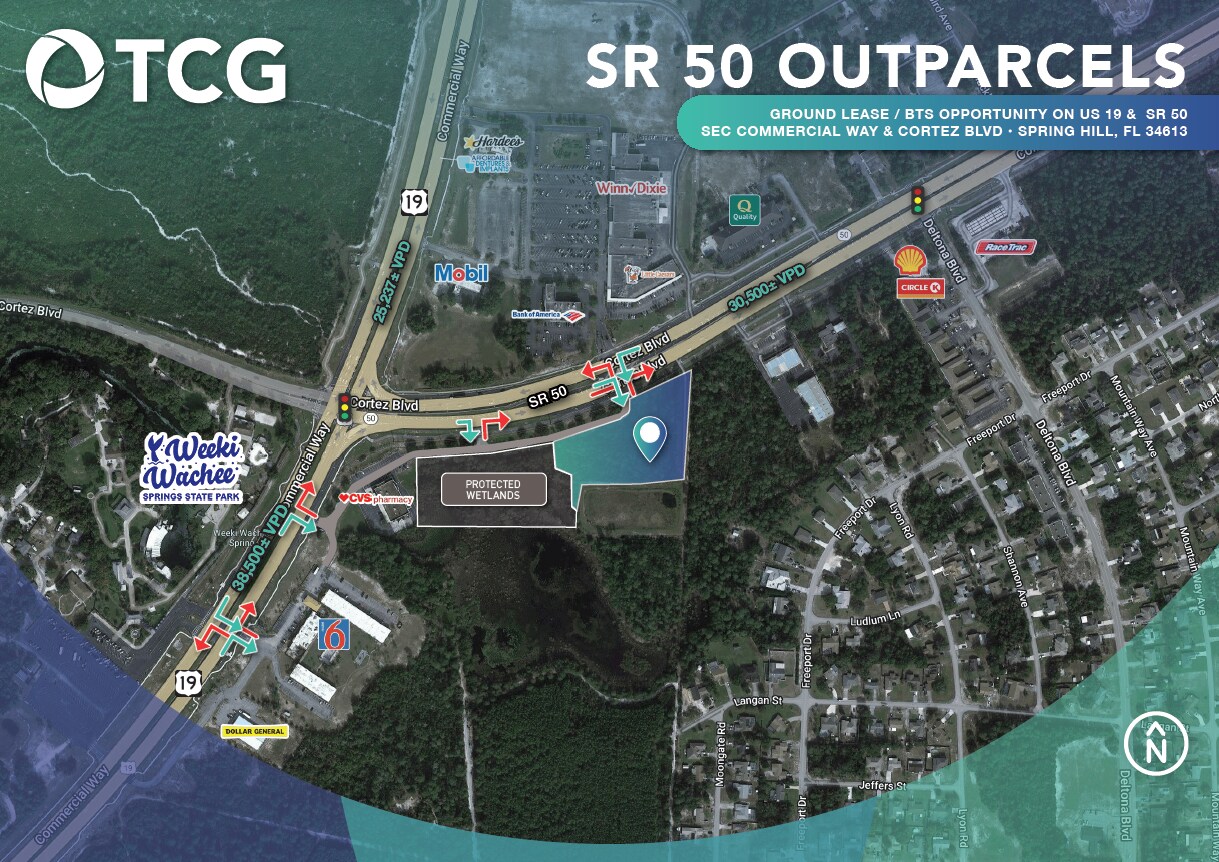 SEC Commercial Way & Cortez Blvd, Spring Hill, FL à vendre Photo du bâtiment- Image 1 de 1