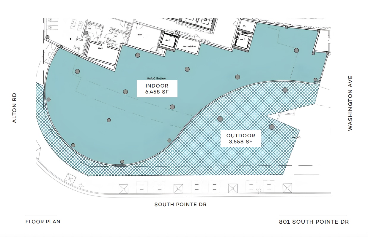 801 S Pointe Dr, Miami Beach, FL for lease Floor Plan- Image 1 of 2