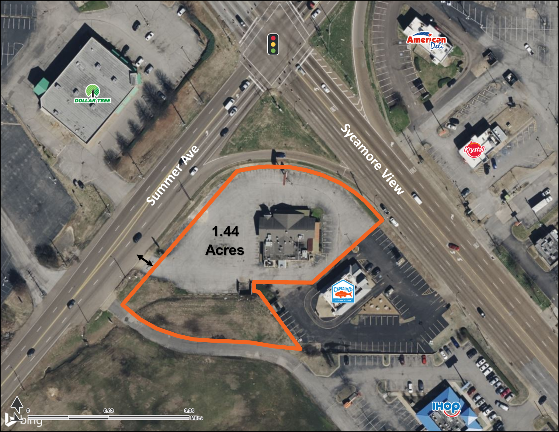 5829 Summer Ave, Memphis, TN for lease Aerial- Image 1 of 5