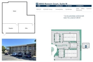4883 Ronson Ct, San Diego, CA for lease Floor Plan- Image 1 of 2