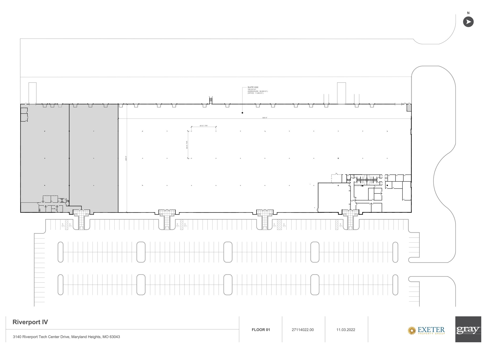 3101-3141 Riverport Tech Center Dr, Maryland Heights, MO à louer Plan de site- Image 1 de 1