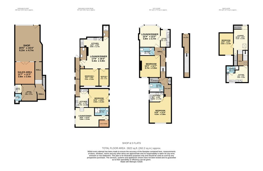 452 Green Lanes, Palmers Green, Londres à vendre - Plan d’étage - Image 2 de 2