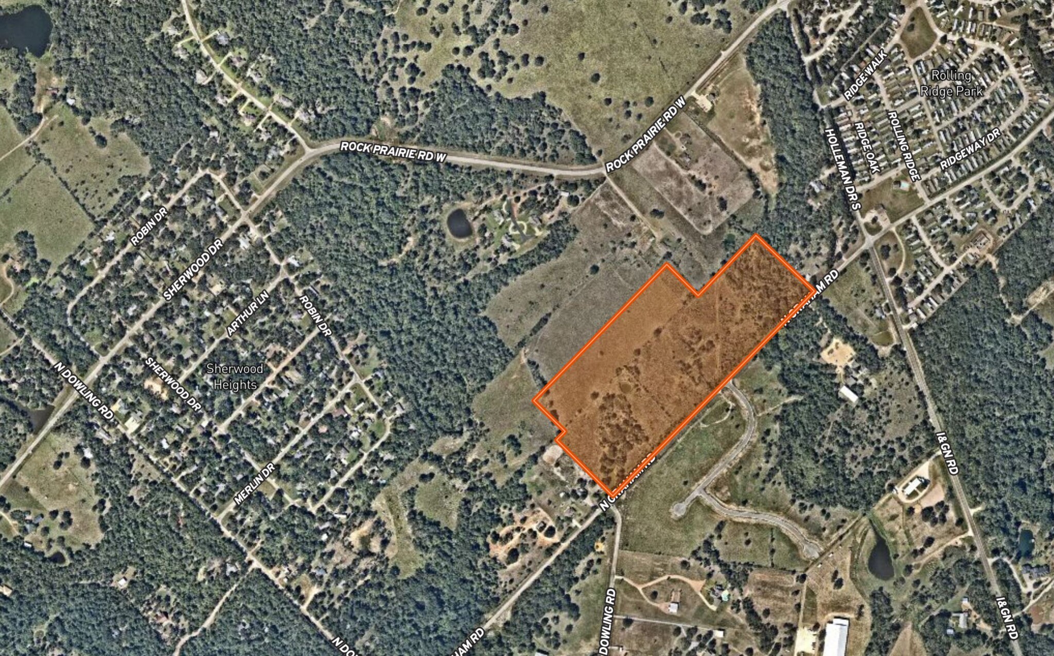 N Graham Rd & Holleman Dr, College Station, TX for sale Aerial- Image 1 of 5