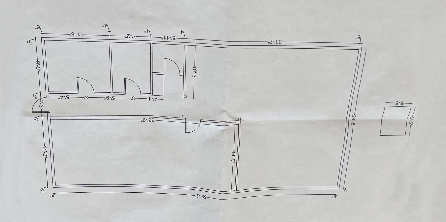 305 Knickerbocker Ave, Bohemia, NY 11716 - Unité 2 -  - Plan d’étage - Image 1 of 4