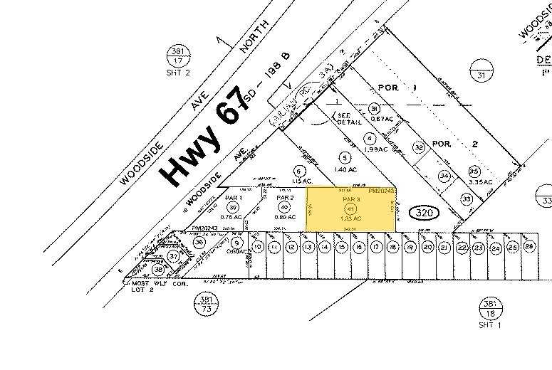 11425 Woodside Ave, Santee, CA à louer - Plan cadastral - Image 3 de 3