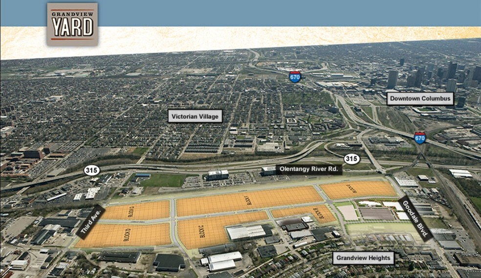 775 Yard St, Columbus, OH à louer - Aérien - Image 3 de 7