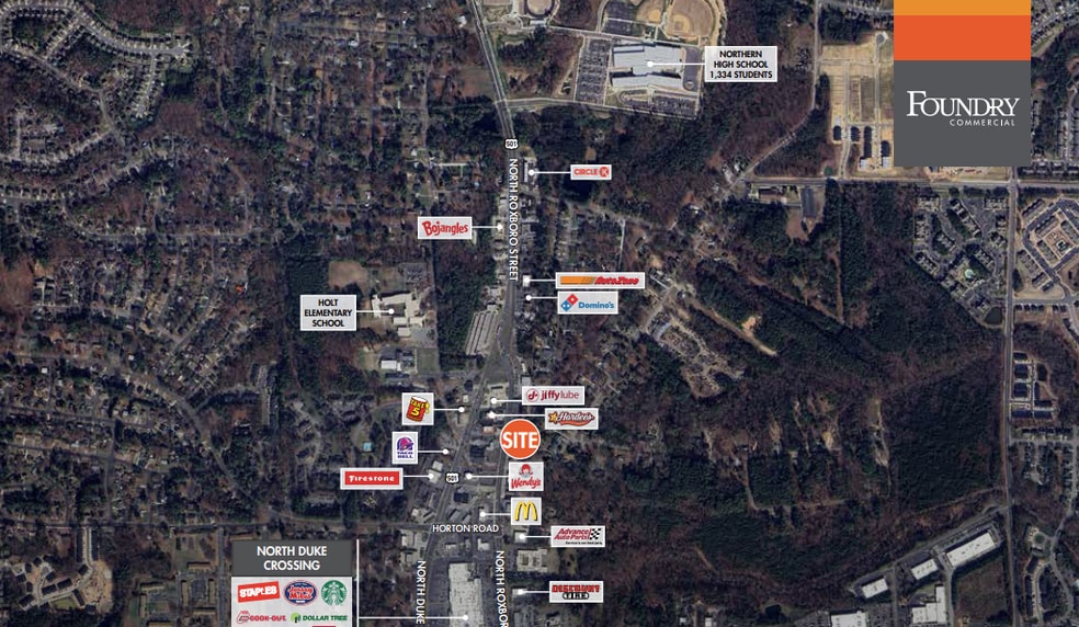 4336 N Roxboro St, Durham, NC à louer - Aérien - Image 2 de 2