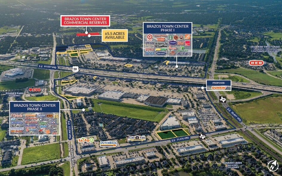 US 59, Rosenberg, TX for sale - Aerial - Image 2 of 4