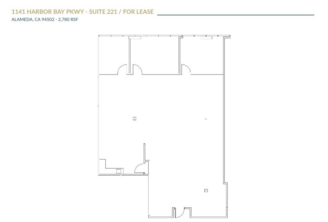 1310-1430 Harbor Bay Pky, Alameda, CA à louer Plan d’étage- Image 1 de 1