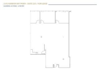 1310-1430 Harbor Bay Pky, Alameda, CA à louer Plan d’étage- Image 1 de 1