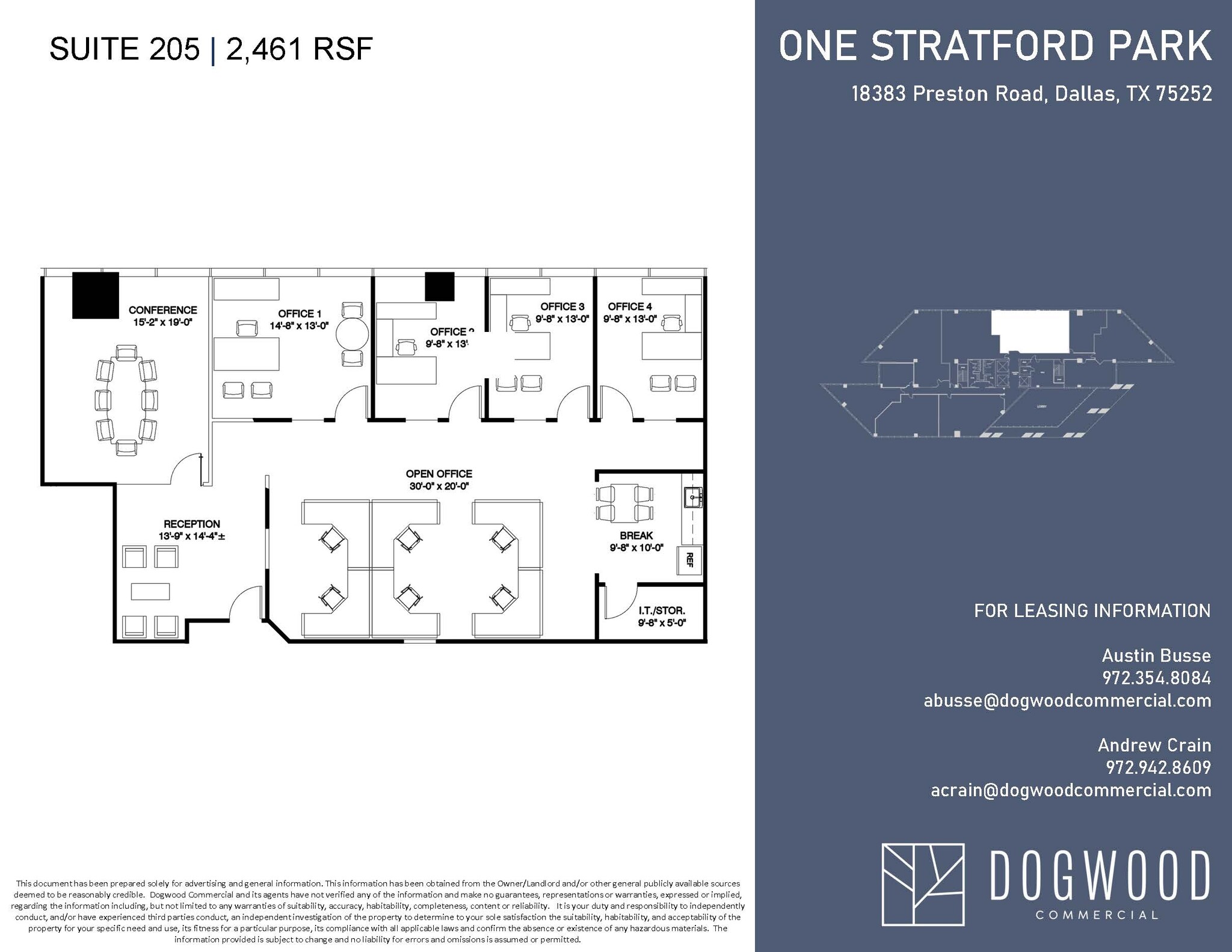 18383 Preston Rd, Dallas, TX à louer Plan d’étage- Image 1 de 1