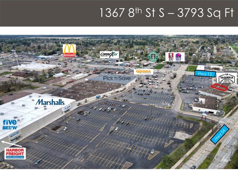 1337-1367 8th St S, Wisconsin Rapids, WI for lease - Building Photo - Image 3 of 24