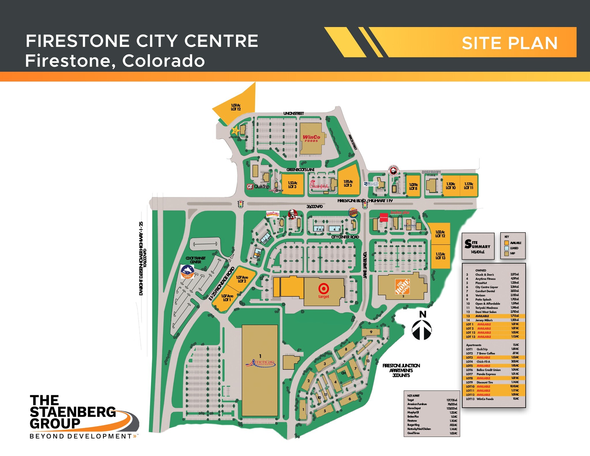 City Centre Rd, Firestone, CO à louer Plan de site- Image 1 de 2