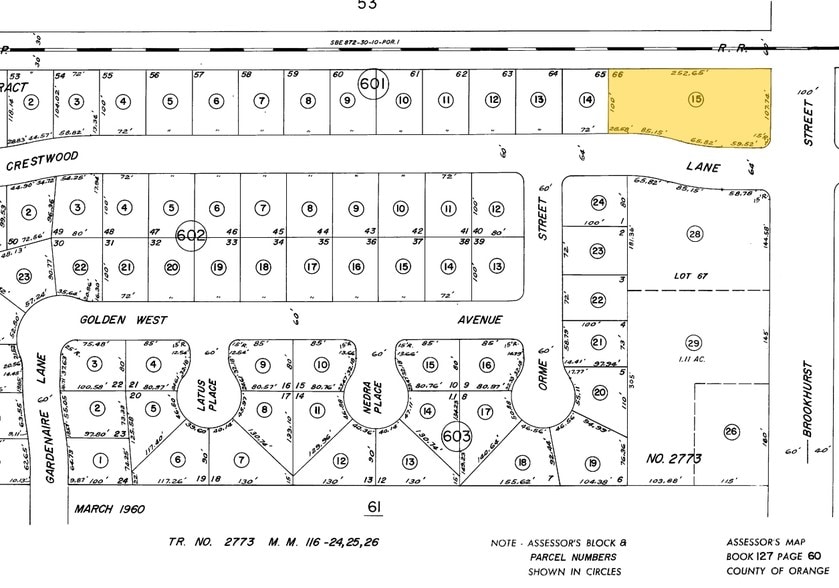 1665 S Brookhurst St, Anaheim, CA for sale - Plat Map - Image 3 of 8