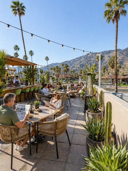 180 E Palm Canyon Dr, Palm Springs, CA for lease - Building Photo - Image 3 of 8