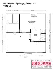 4901 Keller Springs Rd, Addison, TX à louer Plan d’étage- Image 1 de 1