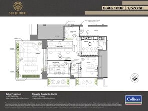 550 Biltmore Way, Coral Gables, FL for lease Floor Plan- Image 1 of 5