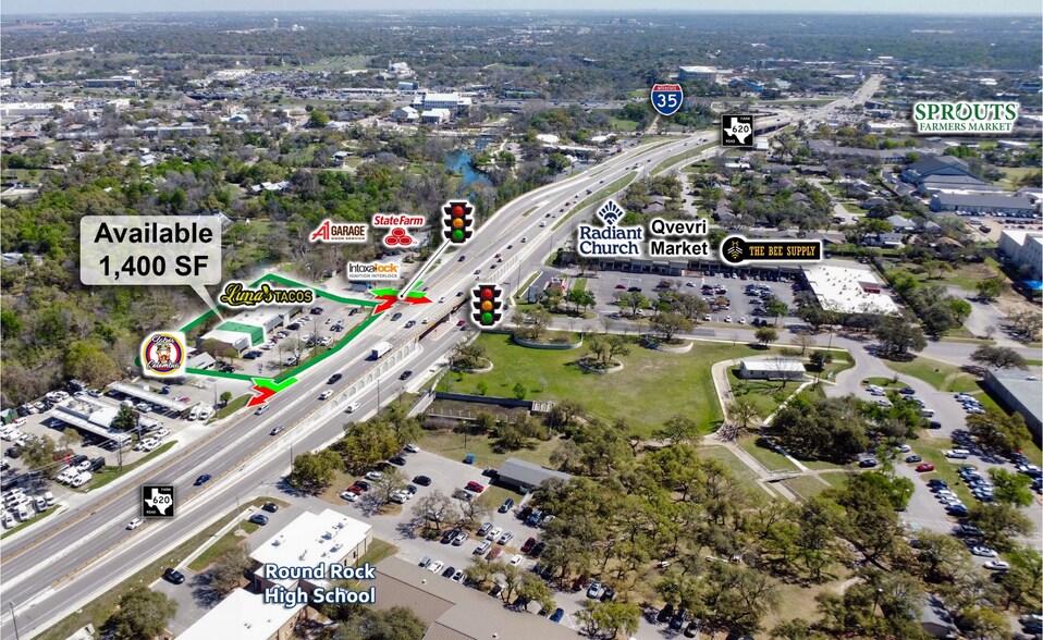 1300-1330 Round Rock Ave, Round Rock, TX à louer - Photo du bâtiment - Image 3 de 6