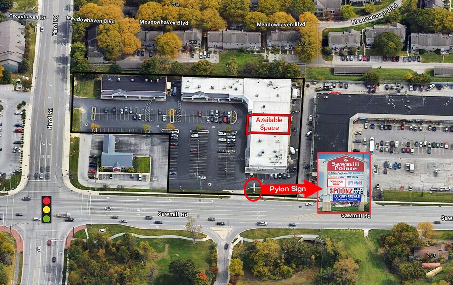 7400-7444 Sawmill Rd, Columbus, OH for lease - Building Photo - Image 2 of 3