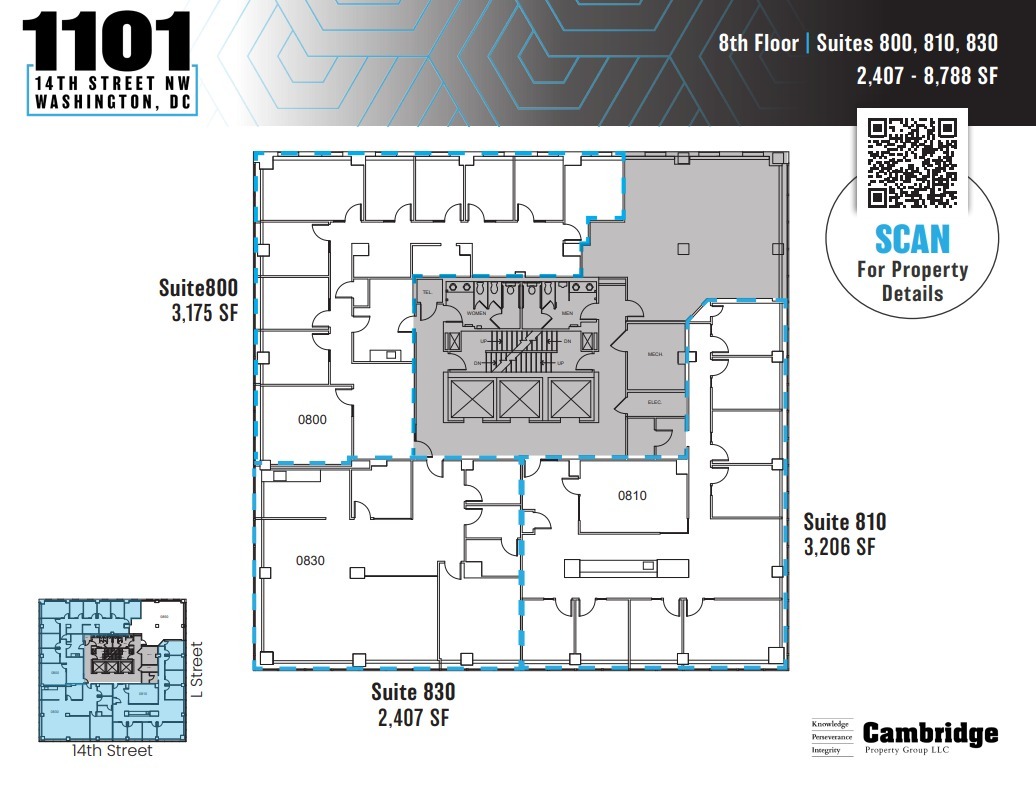 1101 14th St NW, Washington, DC for lease Floor Plan- Image 1 of 1