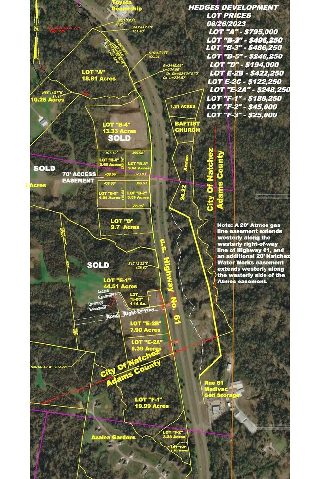 More details for 000E-2 Highway 61, Natchez, MS - Land for Sale