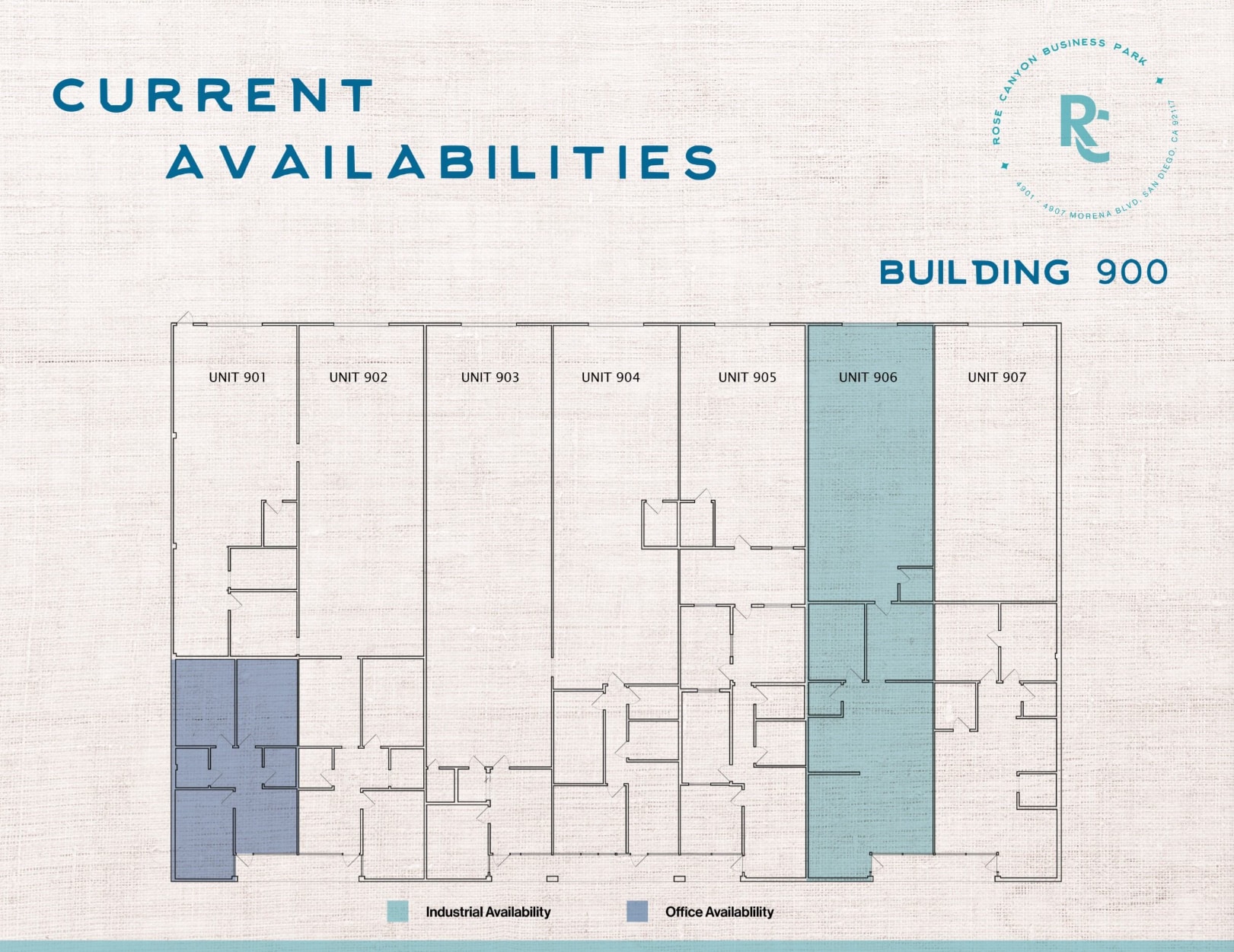 4901-4907 Morena Blvd, San Diego, CA à louer Plan d’étage- Image 1 de 1
