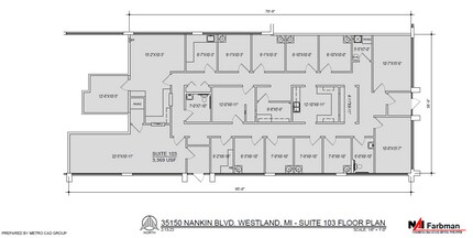 35150 Nankin Blvd, Westland, MI à louer Plan d’étage- Image 1 de 1