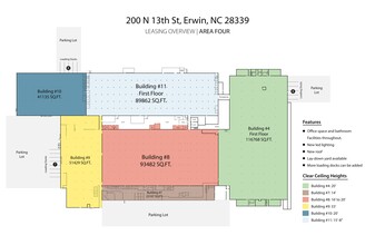 200 N 13th St, Erwin, NC à louer Plan de site- Image 1 de 2