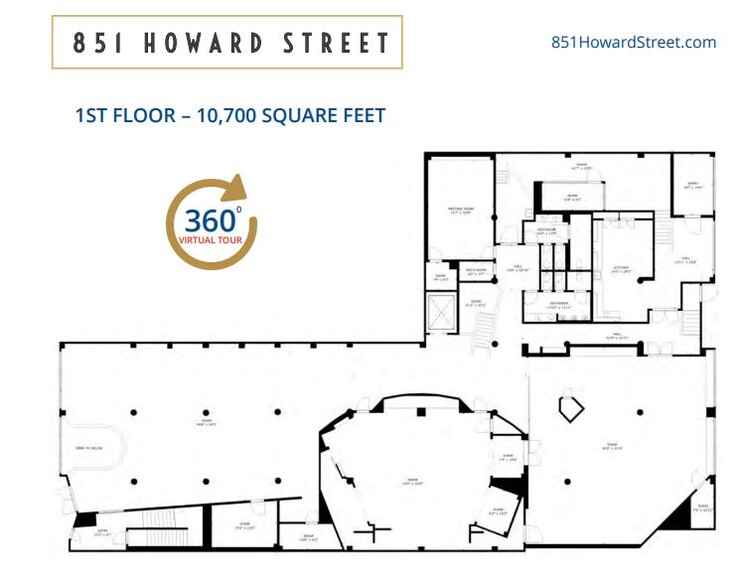 851-853 Howard St, San Francisco, CA à louer - Plan d’étage - Image 2 de 4