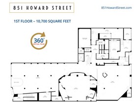 851-853 Howard St, San Francisco, CA à louer Plan d’étage- Image 1 de 1