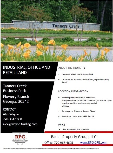 Tanners Creek Business Park, Flowery Branch, GA à vendre - Photo du bâtiment - Image 3 de 3