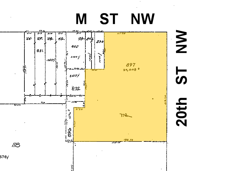 2000 M St NW, Washington, DC for lease - Plat Map - Image 2 of 10