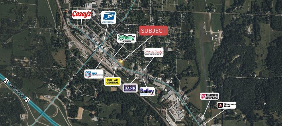 503 E Main St, Willow Springs, MO for sale - Aerial - Image 2 of 13