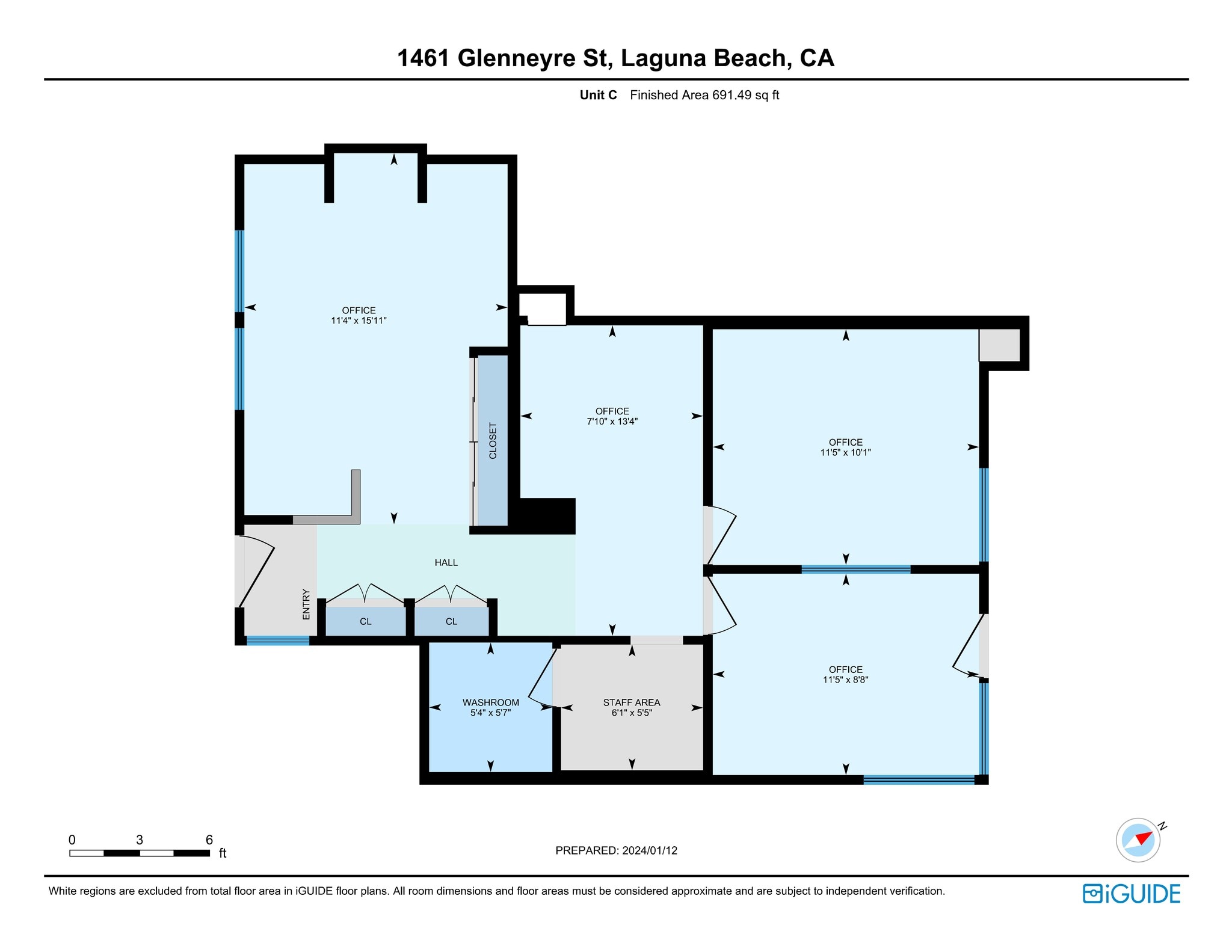 1461 Glenneyre St, Laguna Beach, CA à louer Plan de site- Image 1 de 14