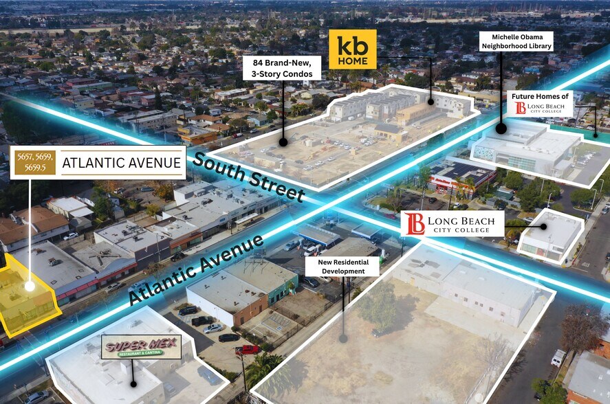 5655-5659 Atlantic Ave, Long Beach, CA à louer - Photo du bâtiment - Image 2 de 9