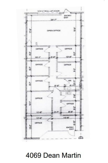 4045-4063 Dean Martin Dr, Las Vegas, NV for lease Floor Plan- Image 1 of 1