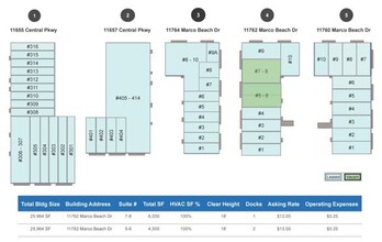 11762 Marco Beach Dr, Jacksonville, FL à louer Plan de site- Image 2 de 2