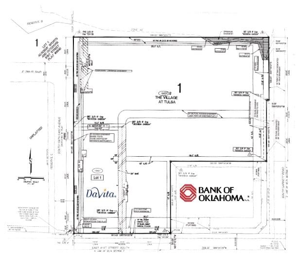 NW C Of 81st & Garnett St @ Garnett Rd, Tulsa, OK for sale - Plat Map - Image 2 of 2