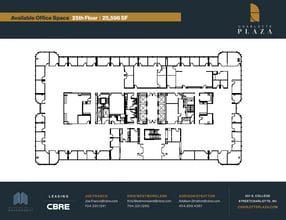 201 S College St, Charlotte, NC à louer Plan d’étage- Image 1 de 1
