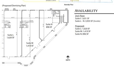 1001 Avenida Pico, San Clemente, CA for lease Floor Plan- Image 1 of 1