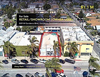 Plus de détails pour 809 W Gardena Blvd, Gardena, CA - Commerce de détail à vendre
