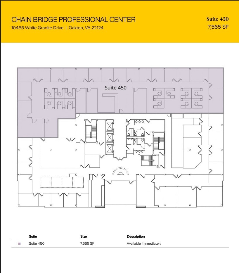 10455 White Granite Dr, Oakton, VA à louer Plan d’étage- Image 1 de 1