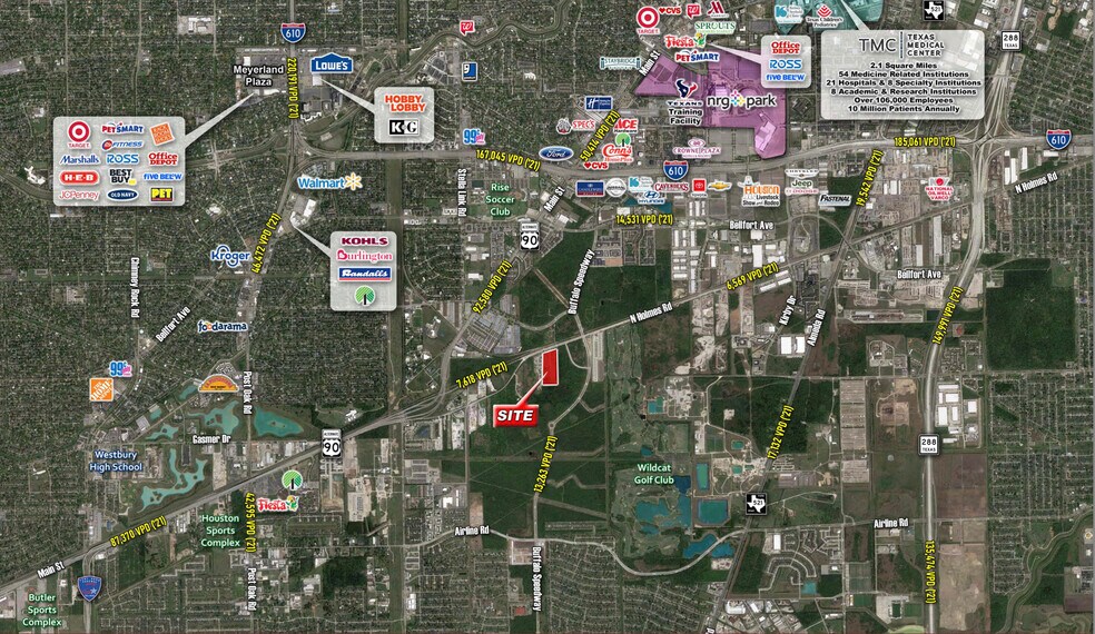 110 Petro Ln, Houston, TX à vendre - Aérien - Image 2 de 4