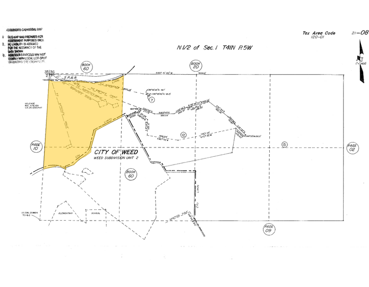 0 Mill Street, Weed, CA for sale - Plat Map - Image 2 of 2