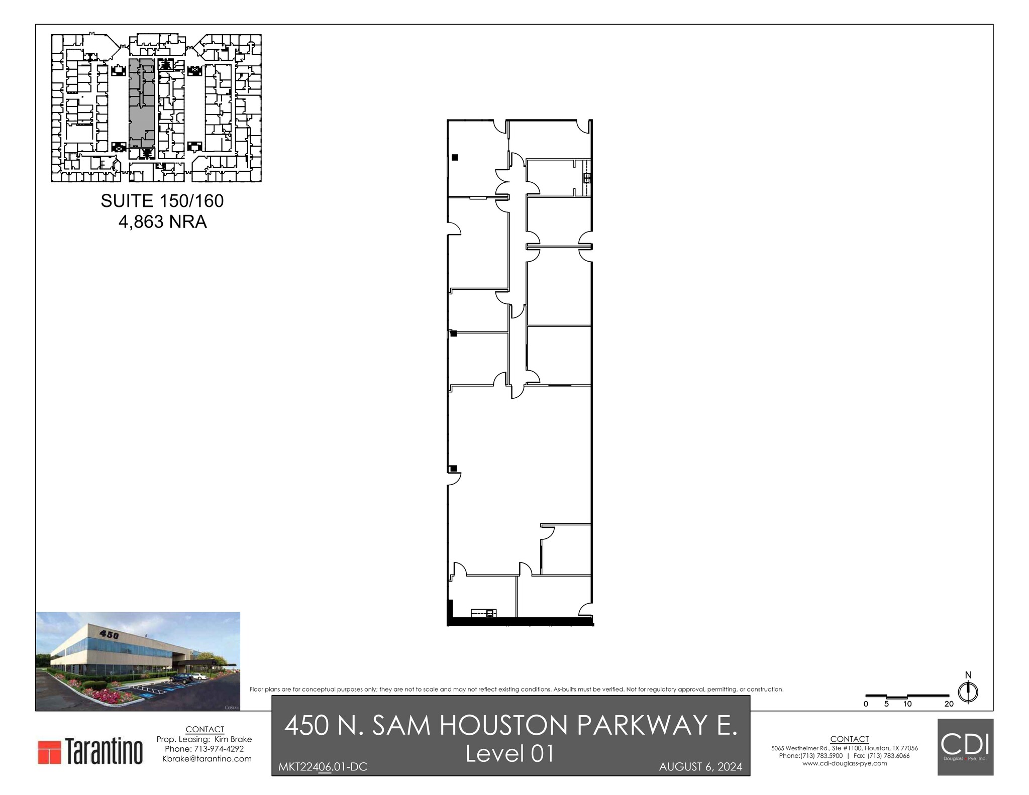 450 N Sam Houston Pky E, Houston, TX à louer Plan de site- Image 1 de 1